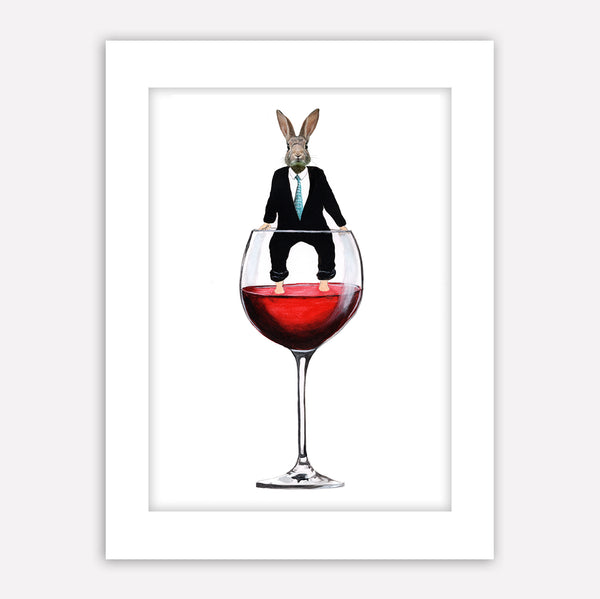 Rabbit Feel Good Art Print by Coco de Paris