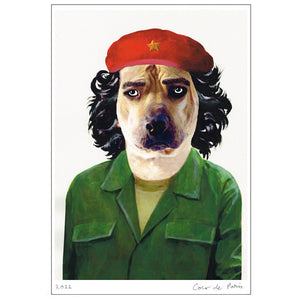 Che Guevara dog Art Print by Coco de Paris