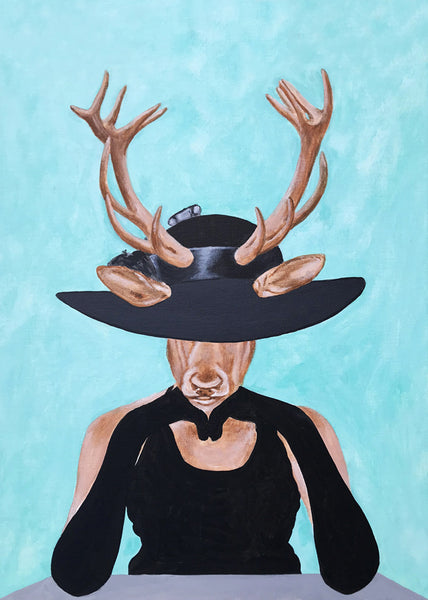 Deer Vogue Art Print by Coco de Paris