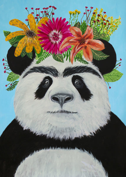 Frida Kahlo Panda Art Print by Coco de Paris
