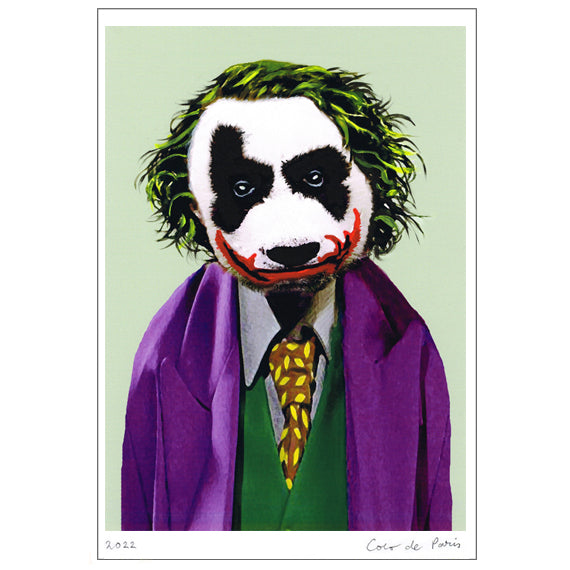 Panda Joker Art Print by Coco de Paris
