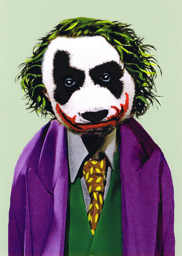 Panda Joker Art Print by Coco de Paris
