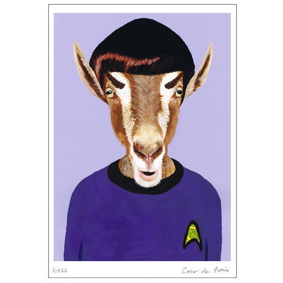 Mr. Spock Star trek Art Print by Coco de Paris