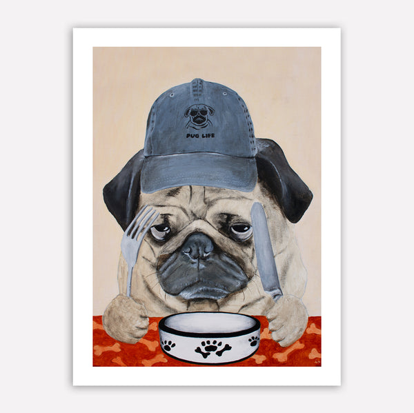 Pug life Art Print by Coco de Paris