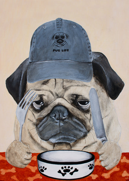 Pug life Art Print by Coco de Paris