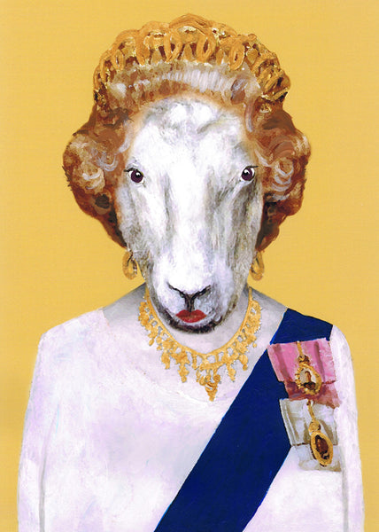 Queen Elisabeth goat Art Print by Coco de Paris