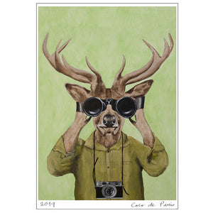 Deer hunter Art Print by Coco de Paris