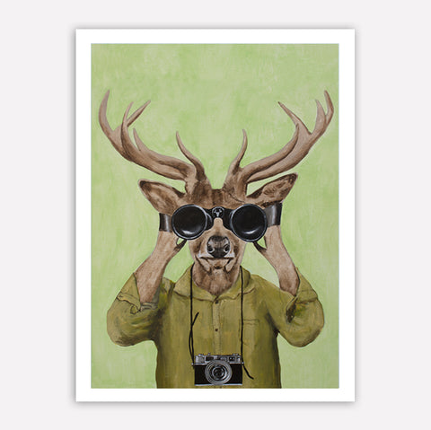 Deer hunter Art Print by Coco de Paris