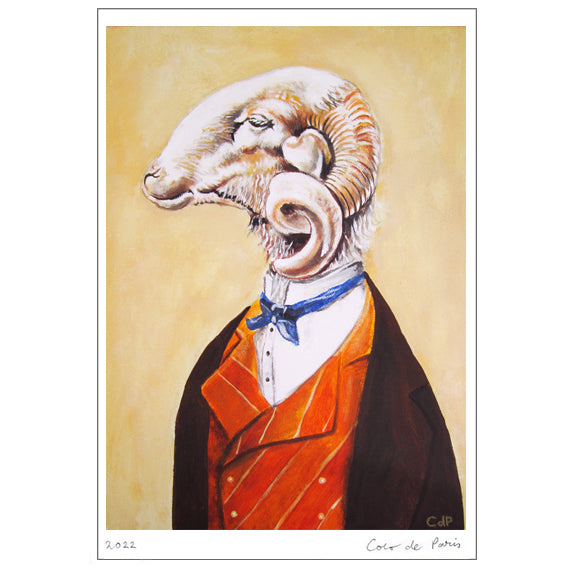 Buck gentleman Art Print by Coco de Paris